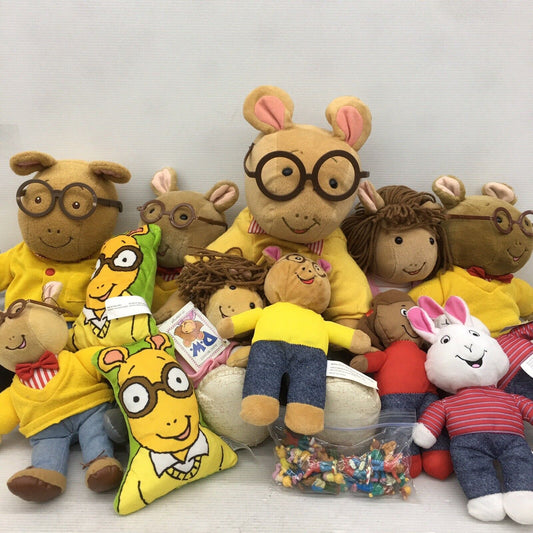 VTG & Modern LOT of 12 Arthur DW Buster Eden PBS Kids Plush Toys Dolls 90s Used - Warehouse Toys