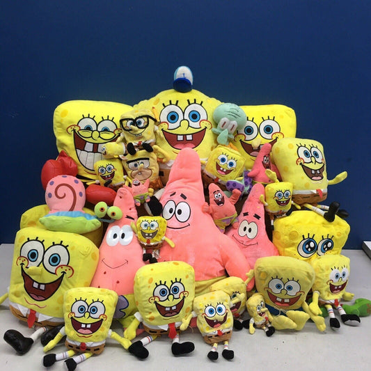 VTG & Modern LOT of 25 SpongeBob SquarePants Patrick Star Gary Plush Toys TY - Warehouse Toys