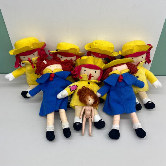 VTG & Modern Mixed LOT 8 Assorted Madeline Eden Kohls Plush Doll Figure Toys - Warehouse Toys