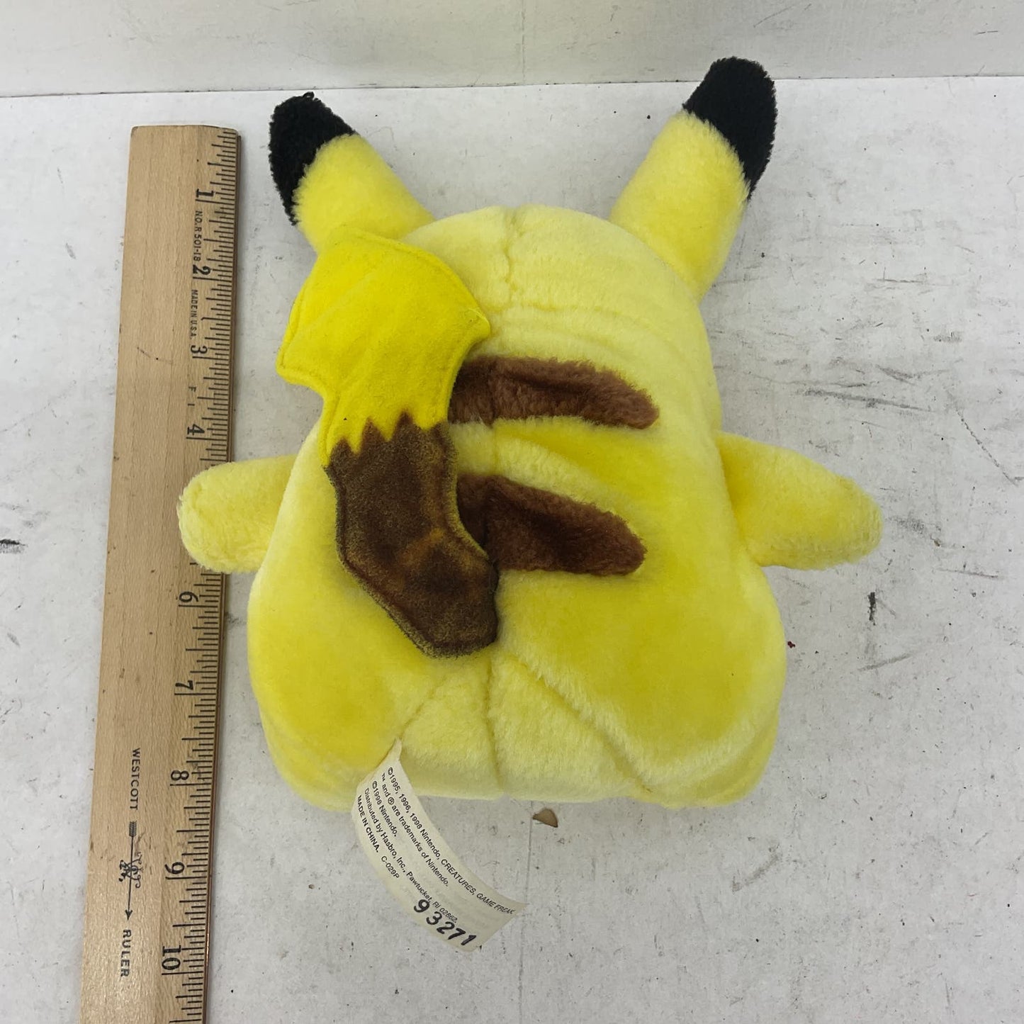 VTG Pokemon Pikachu 1998 Nintendo Yellow Other Stuffed Animal Plush - Warehouse Toys