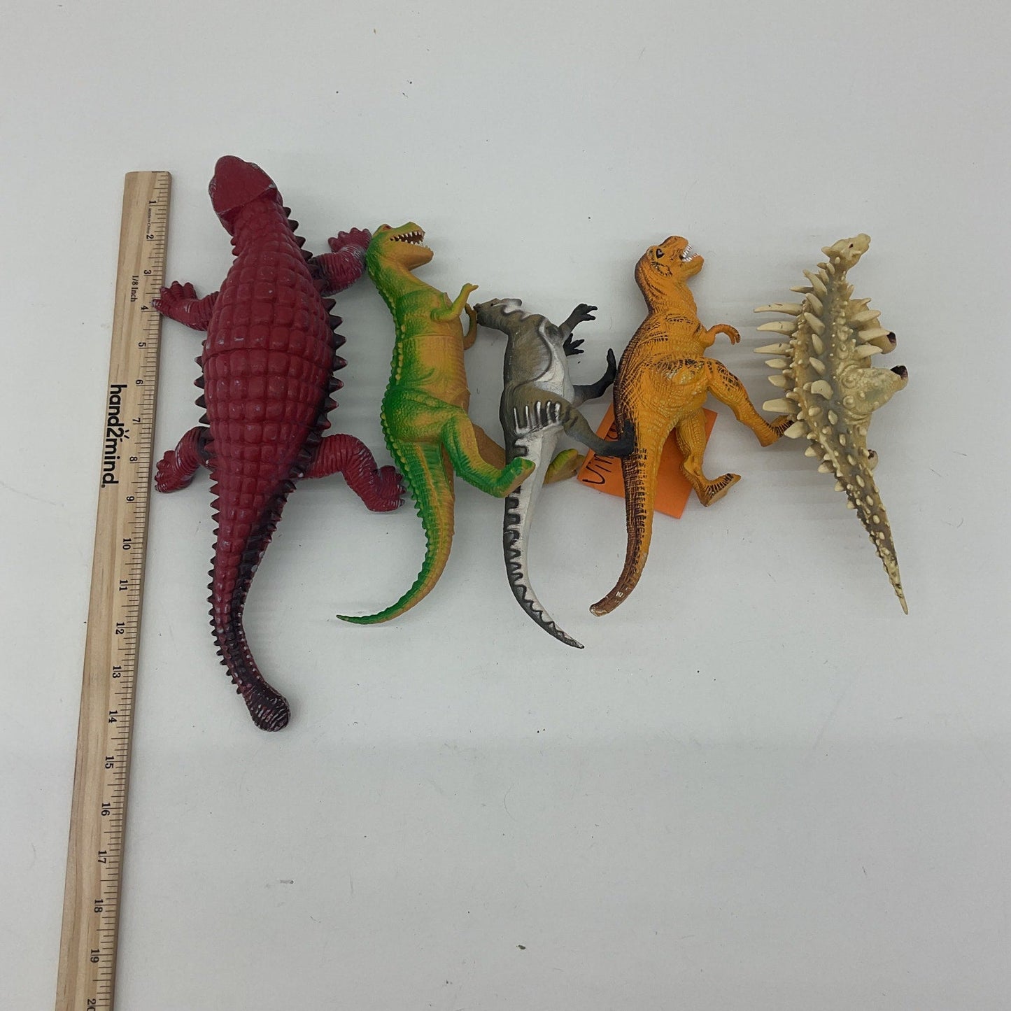 VTG Preowned Multicolor Dinosaur Action Figure Wholesale Lot - Plastic - Warehouse Toys