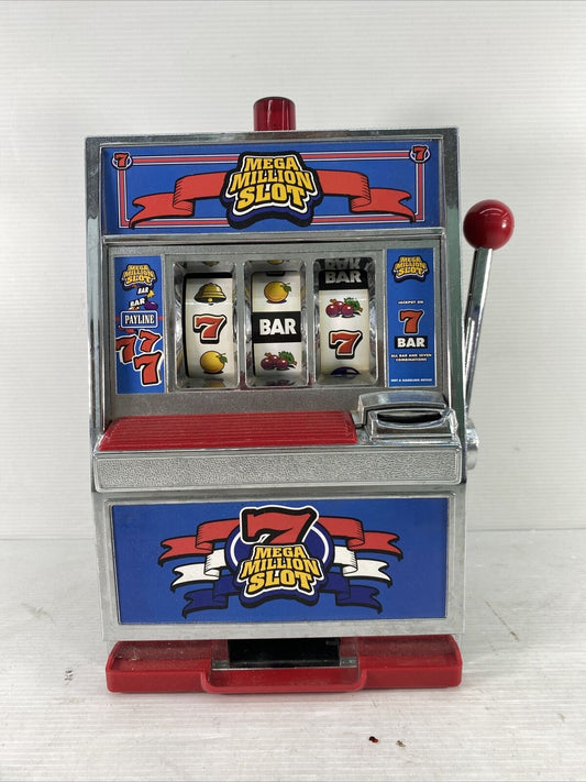 VTG Radica Mega Million Mini Vegas Style Slot Machine Piggy Bank Toy Collection - Warehouse Toys