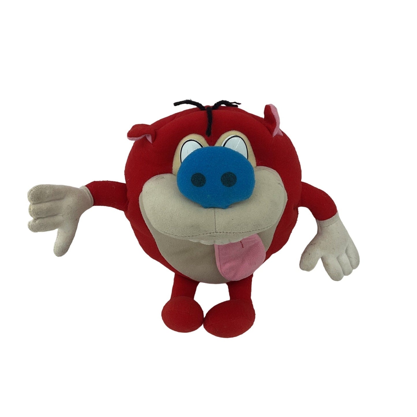 VTG VTG 1992 Ren and Stimpy Preowned Nickelodeon Red Stuffed Animal Toy - Warehouse Toys