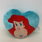 Walt Disney World The Little Mermaid Ariel Princess Heart Shaped Pillow Plush - Warehouse Toys