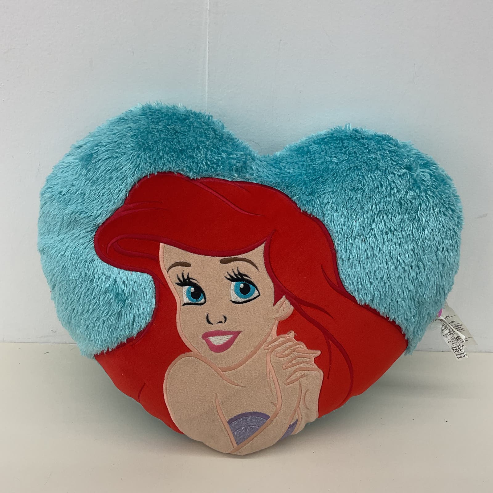 Walt Disney World The Little Mermaid Ariel Princess Heart Shaped Pillow Plush - Warehouse Toys