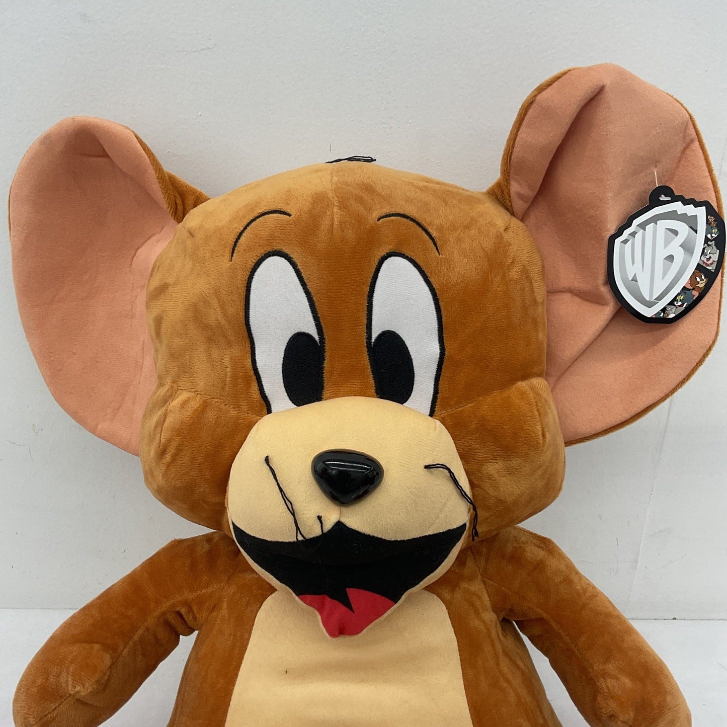 Warner Bros. Brown Large Jumbo Tom & Jerry Mouse Plush Doll Stuffed Animal NWT - Warehouse Toys