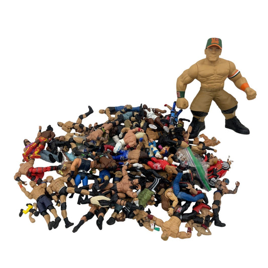 WWE WWF WCW 15 lbs Assorted Wrestling Wrestler Action Figures Toys Preowned LOT - Warehouse Toys