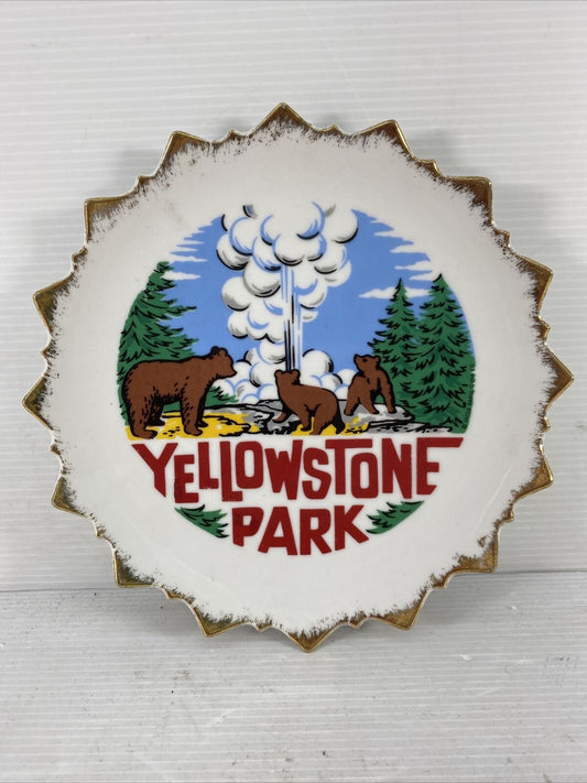 Yellowstone National Park Souvenir Small Decorative Plate Vacation Landmark - Warehouse Toys