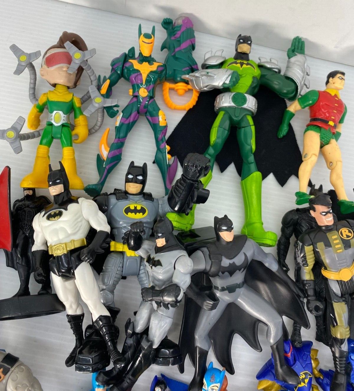 10 lbs LOT of Batman Robin Super Hero Action Figures DC Comics