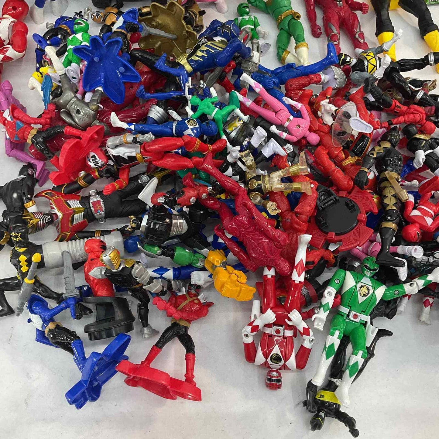 15 lbs Mixed LOT of Power Rangers Action Figures Toys Collection Mighty Morphin - Warehouse Toys