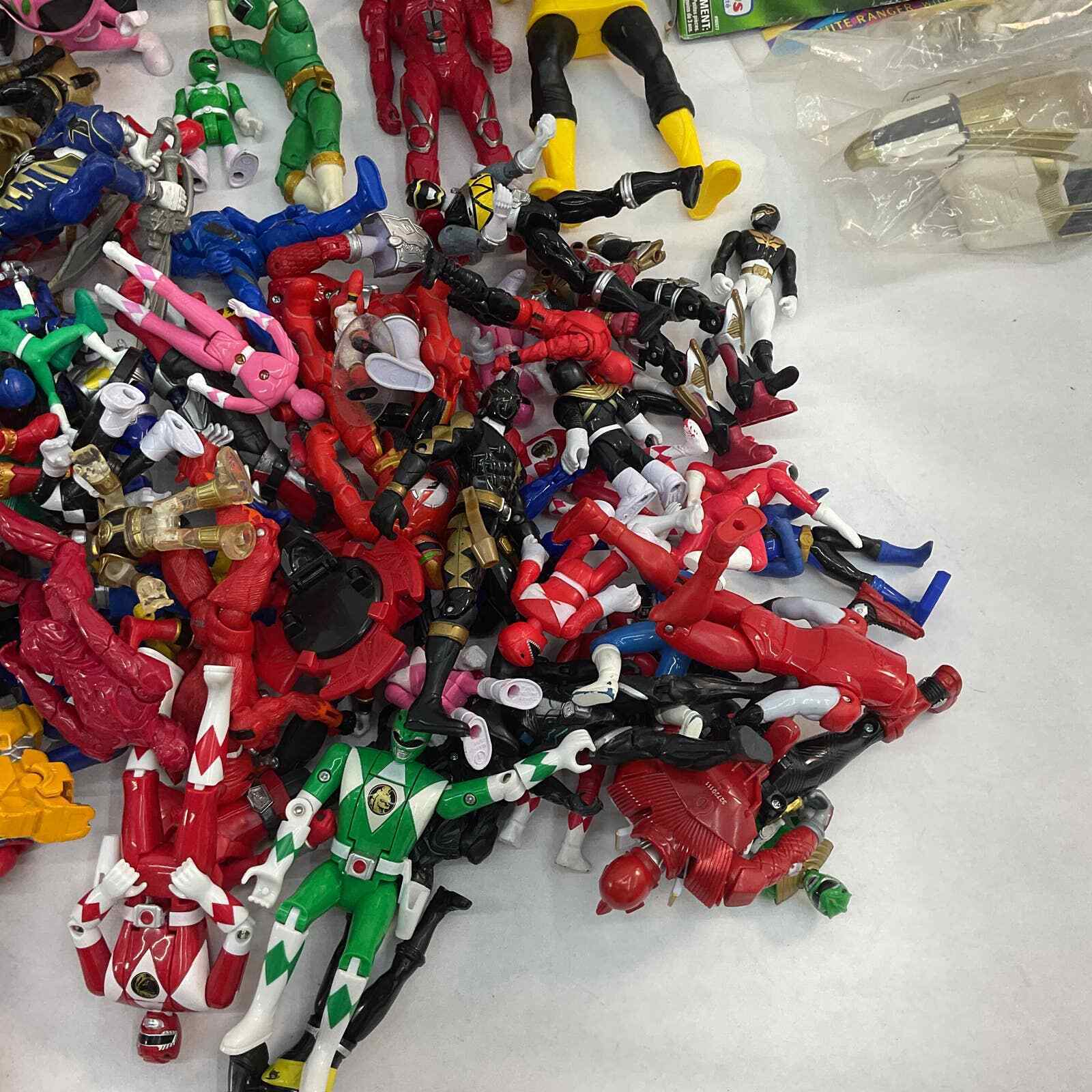 15 lbs Mixed LOT of Power Rangers Action Figures Toys Collection Mighty Morphin - Warehouse Toys