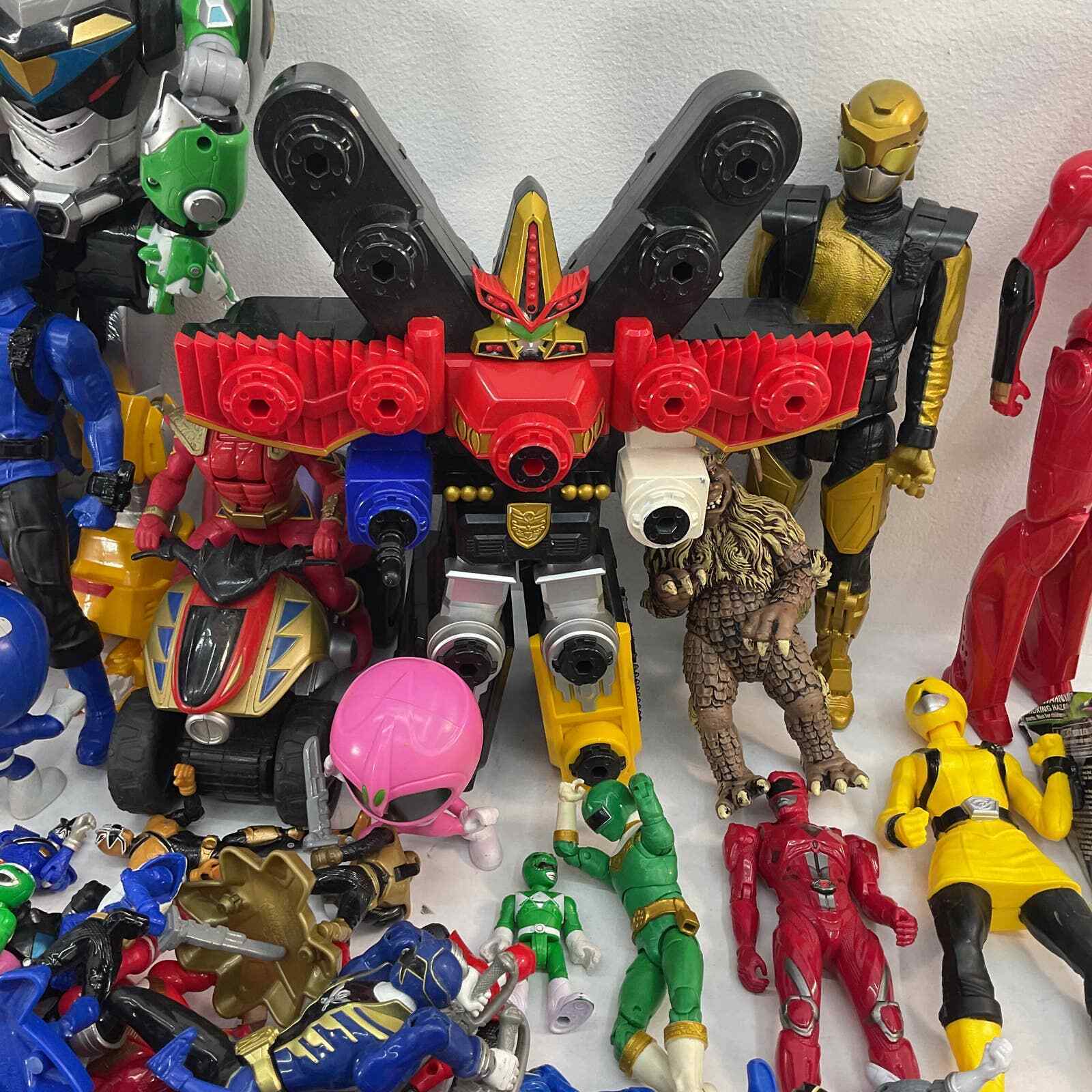 15 lbs Mixed LOT of Power Rangers Action Figures Toys Collection Mighty Morphin - Warehouse Toys