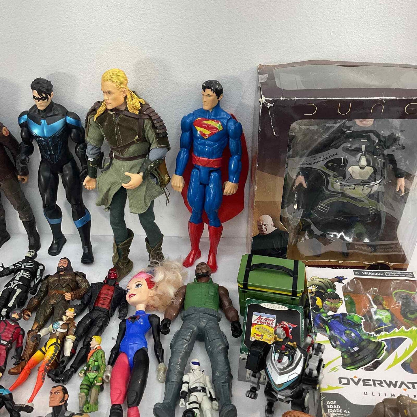 17 lbs Mixed LOT DC Comics Superheroes Character Action Figures Toys Marvel Used - Warehouse Toys