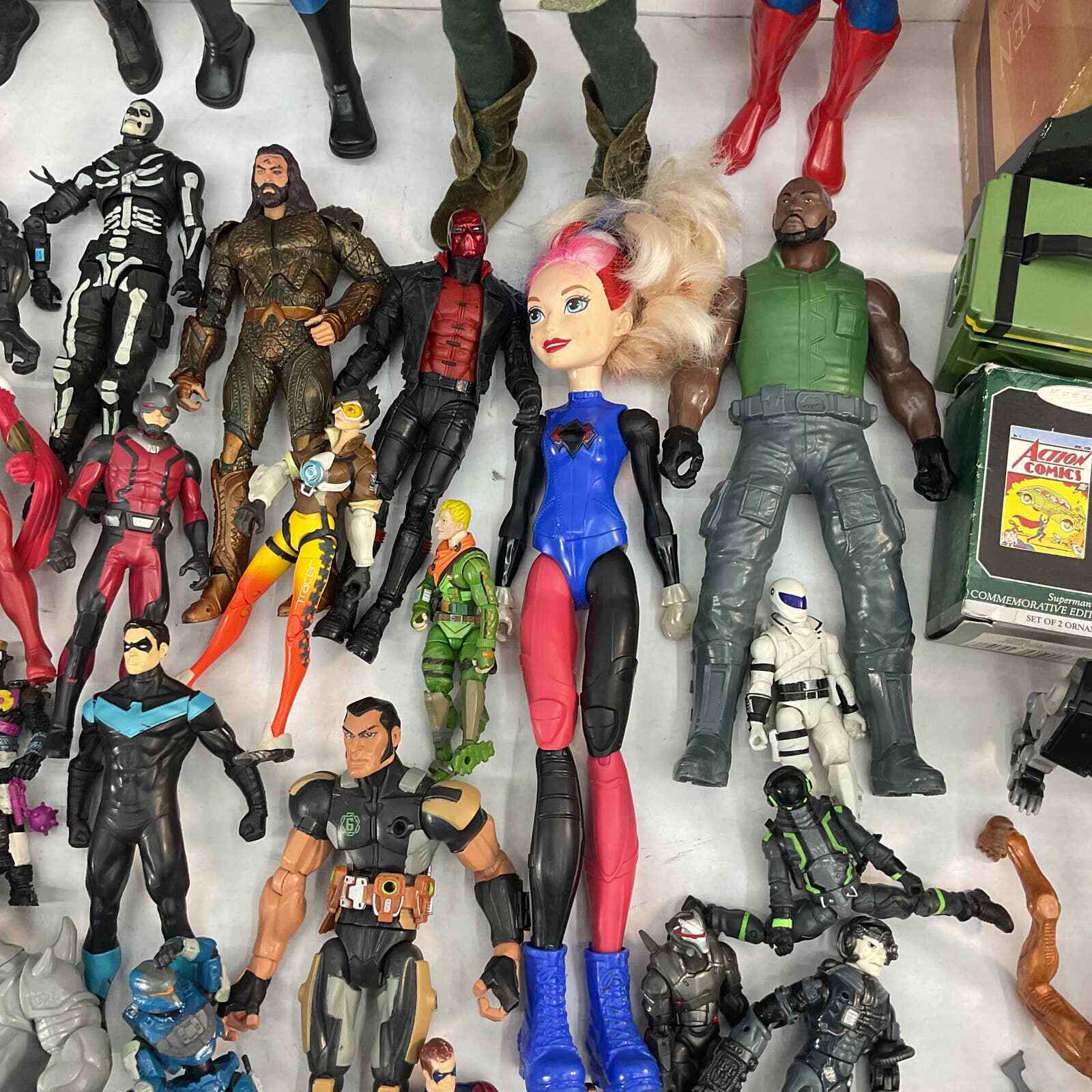 17 lbs Mixed LOT DC Comics Superheroes Character Action Figures Toys Marvel Used - Warehouse Toys