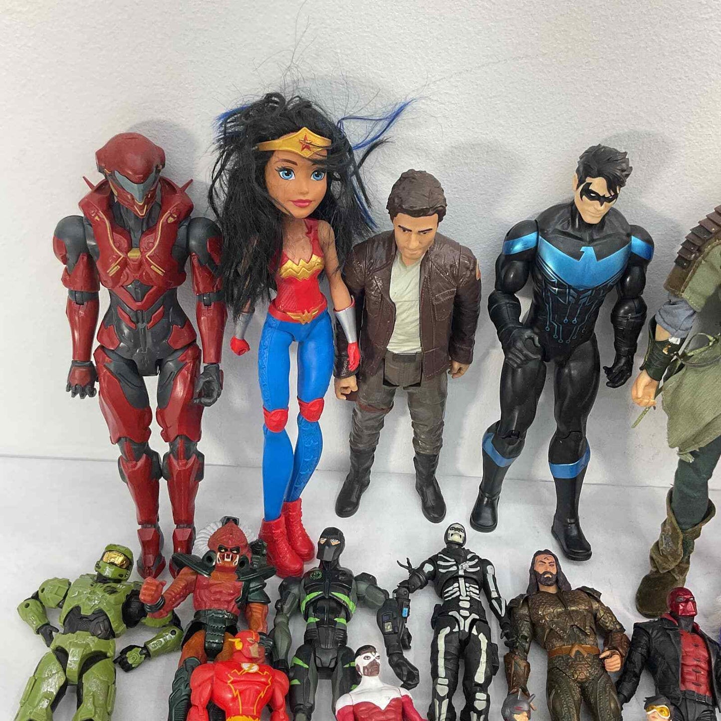 17 lbs Mixed LOT DC Comics Superheroes Character Action Figures Toys Marvel Used - Warehouse Toys