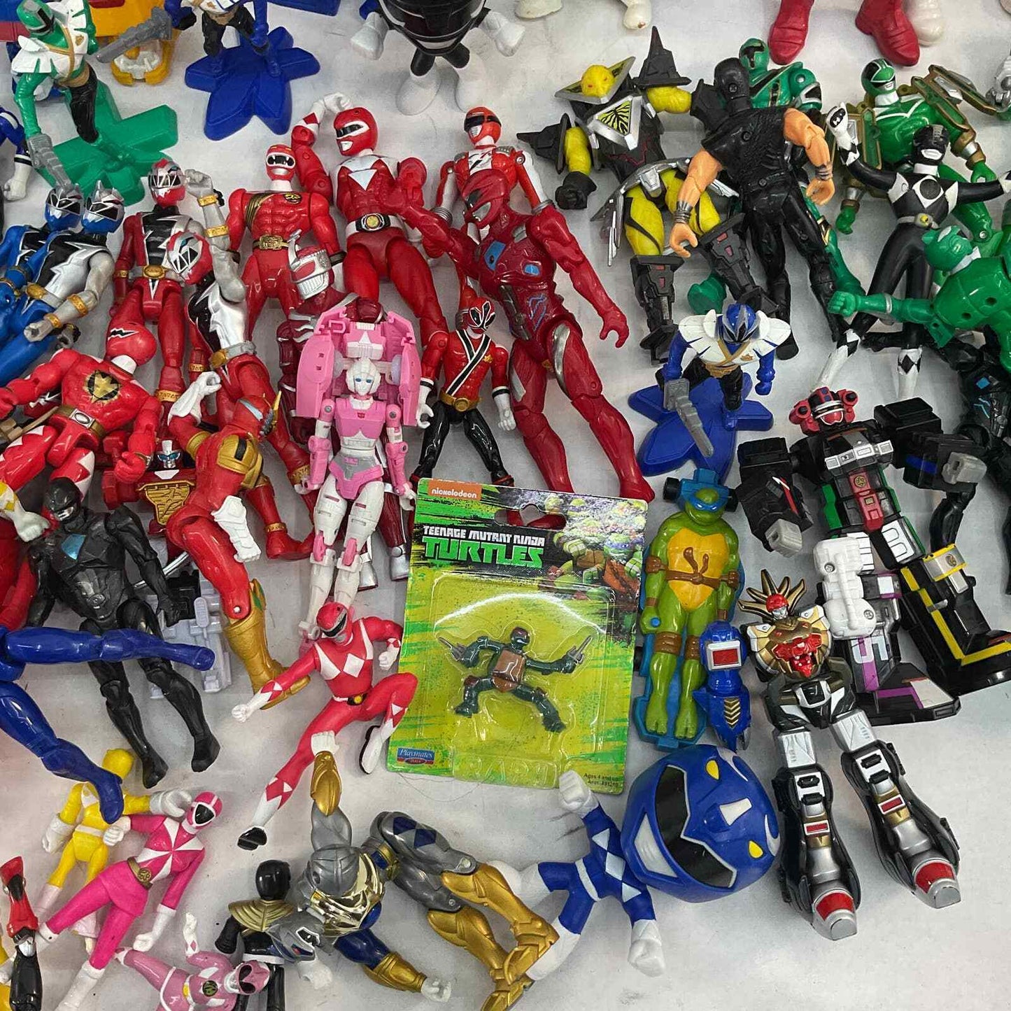 18 lbs Mixed LOT of Power Rangers Action Figures Toys Collection Mighty Morphin - Warehouse Toys