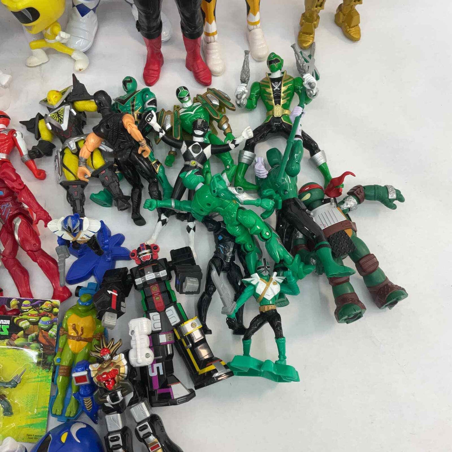 18 lbs Mixed LOT of Power Rangers Action Figures Toys Collection Mighty Morphin - Warehouse Toys