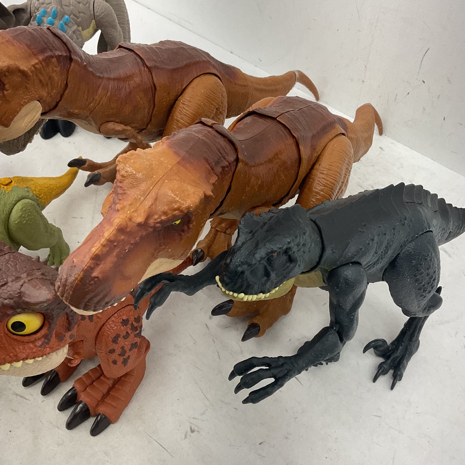 18 Pounds Jurassic World Green Brown Dinosaur Action Figure Toy Lot T Rex - Warehouse Toys