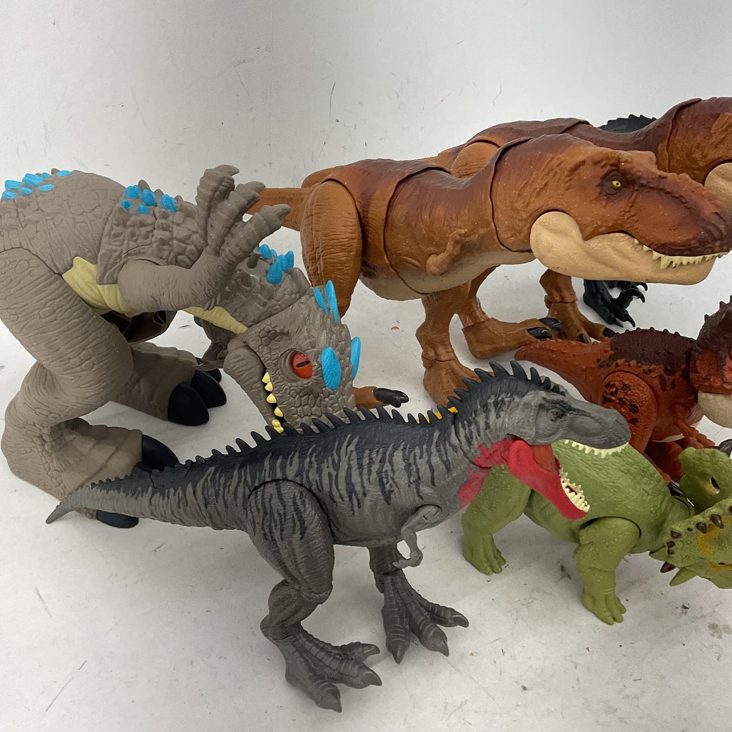 18 Pounds Jurassic World Green Brown Dinosaur Action Figure Toy Lot T Rex - Warehouse Toys