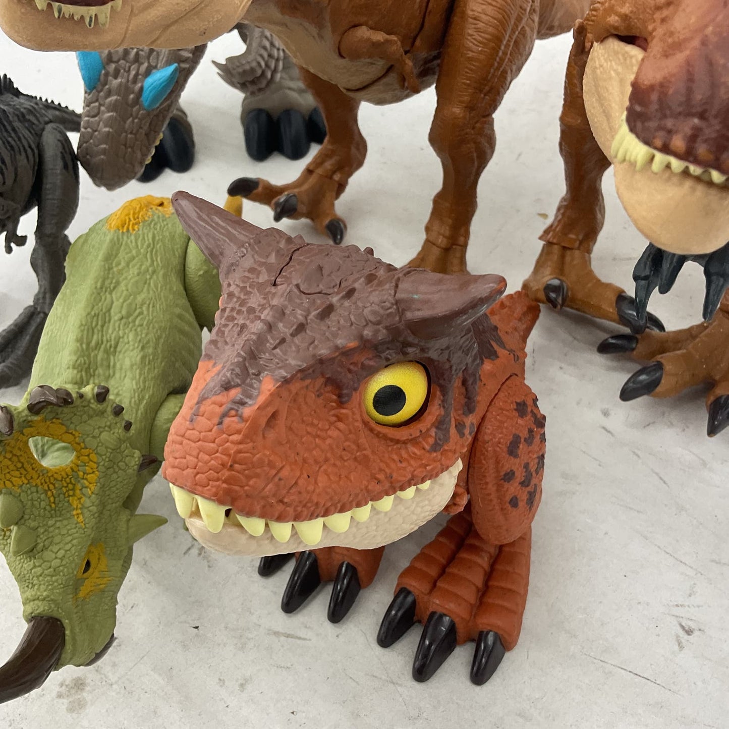 18 Pounds Jurassic World Green Brown Dinosaur Action Figure Toy Lot T Rex - Warehouse Toys