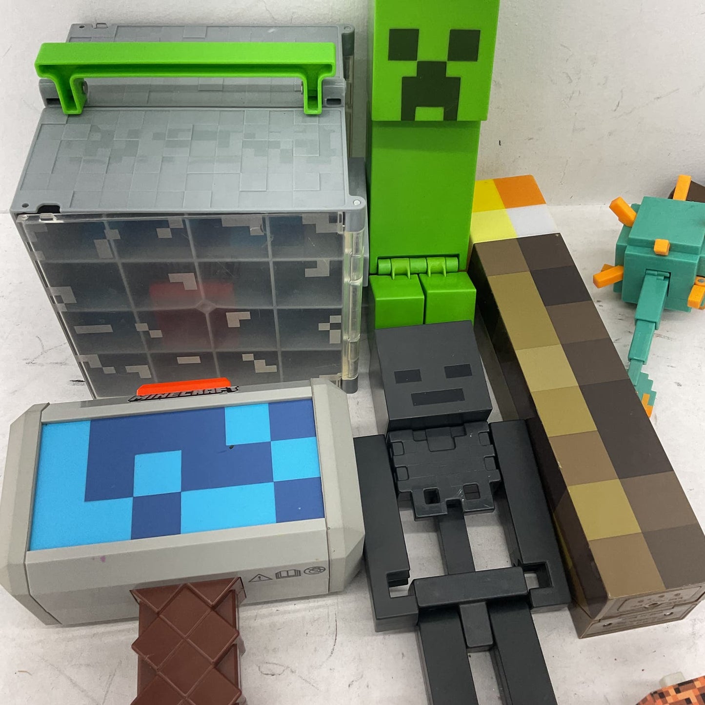 23 Pounds Minecraft Green Gray Pieces Parts Figure Collection - Warehouse Toys