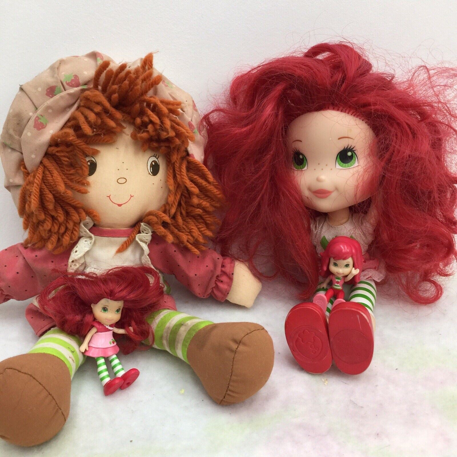 LOT of 3 Strawberry Shortcake Cute Plush Toy Doll Figures Used - Warehouse  Toys