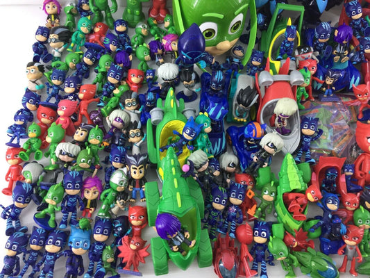 42 lbs LOT of PJ Masks Action Figures Toys Cars Connor Amaya Greg Super Heroes - Warehouse Toys