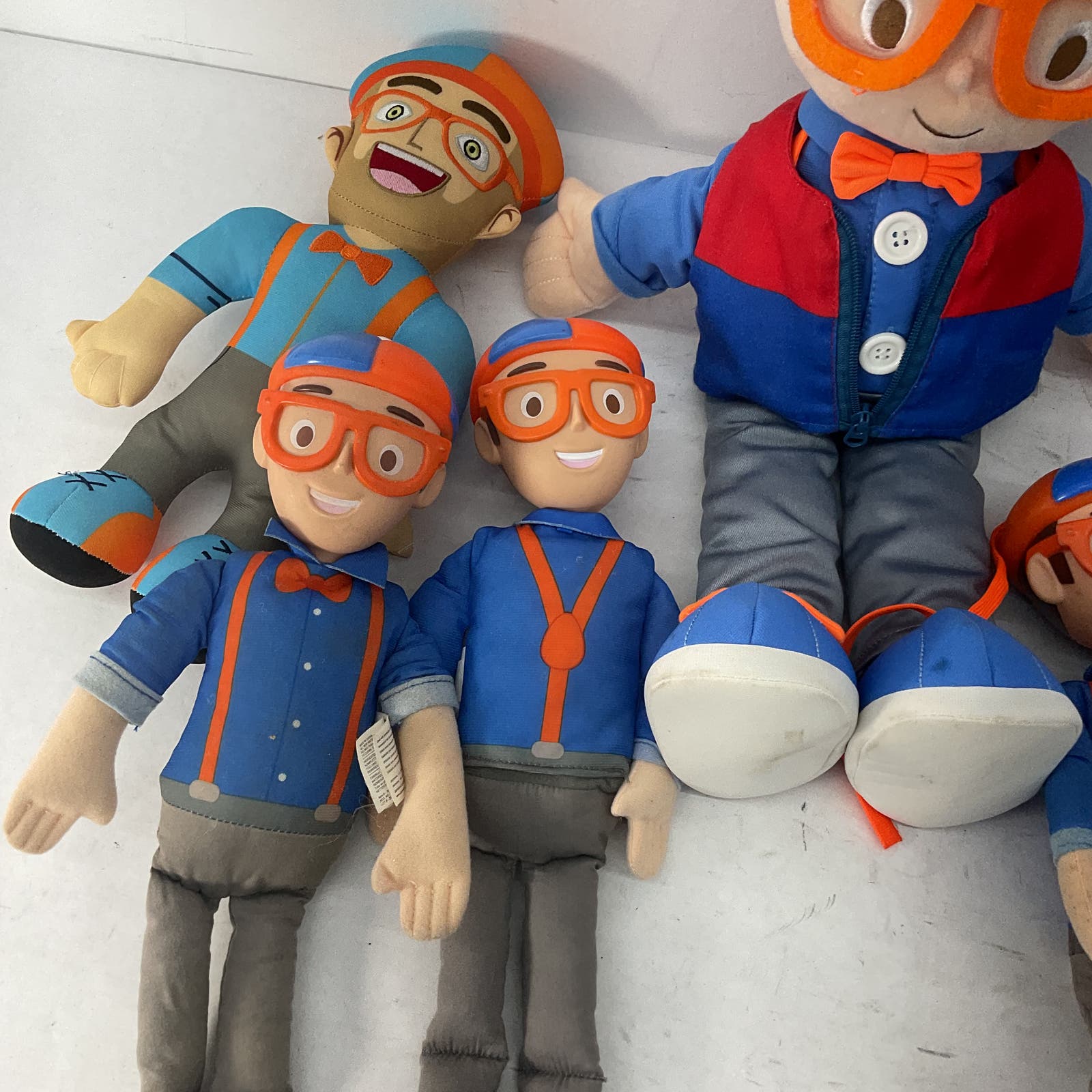 7 Blippi TV Show Plush & Figure Toys Lot Bundle - Warehouse Toys