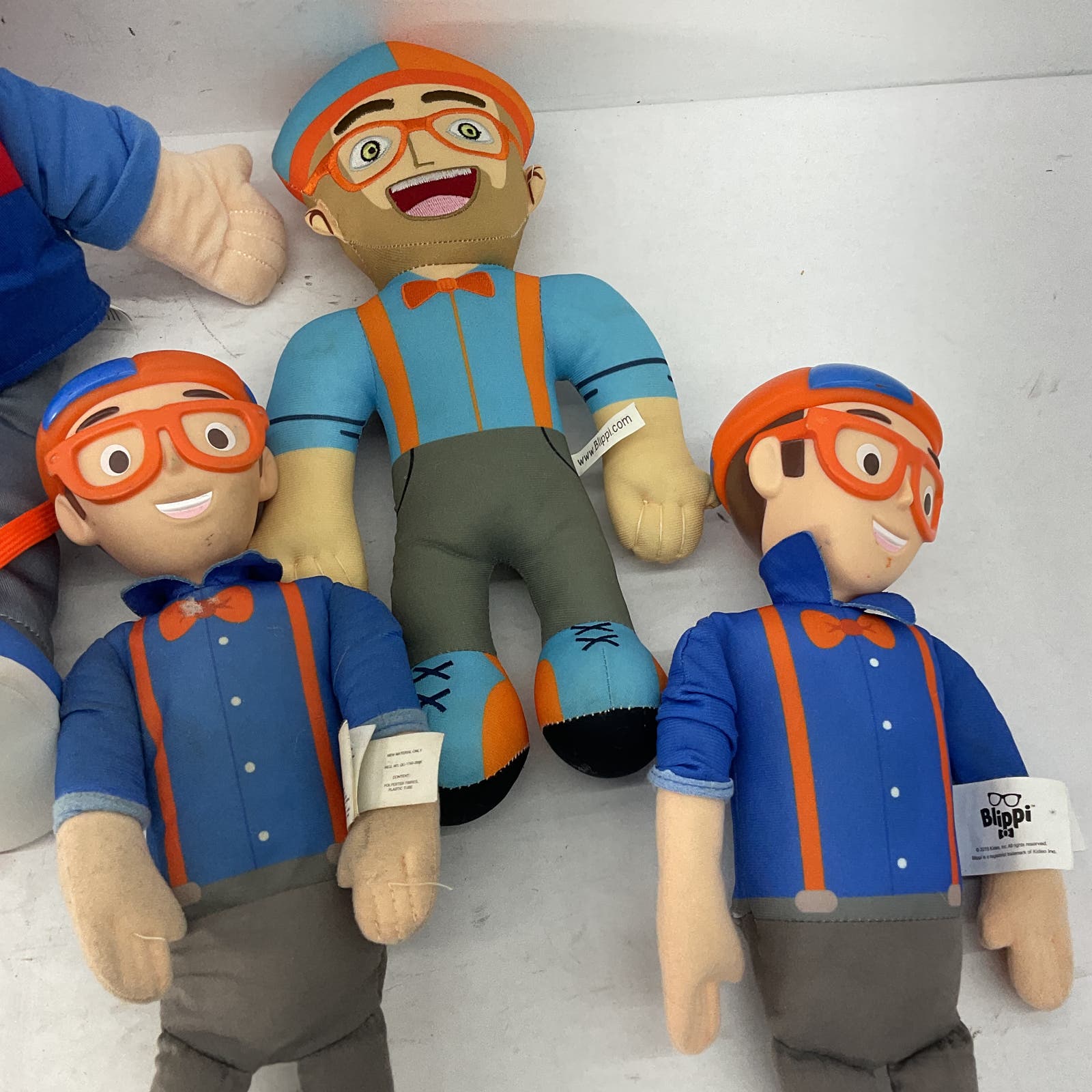 7 Blippi TV Show Plush & Figure Toys Lot Bundle - Warehouse Toys