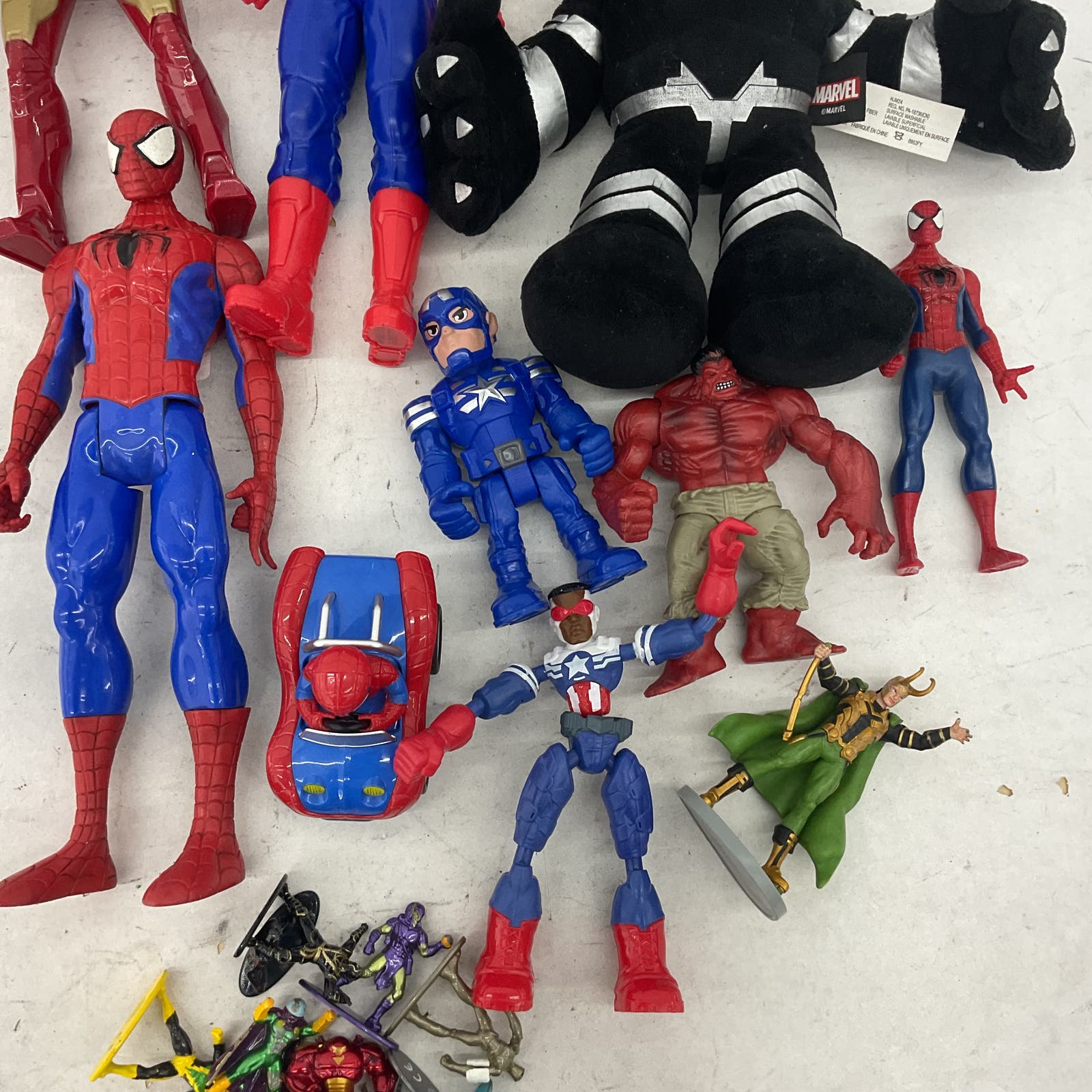 9 Pounds Marvel Action Figure Bulk Toy Lot Spiderman Venom Hulk - Warehouse Toys