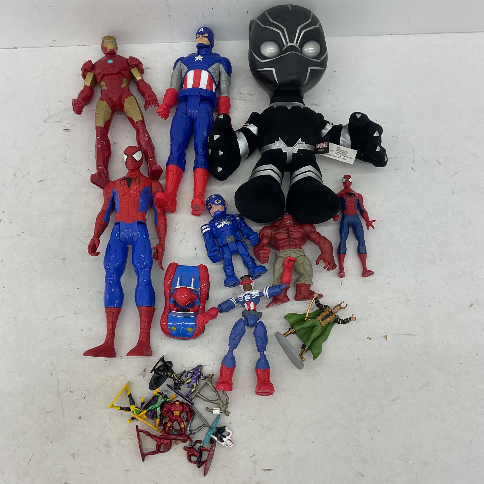 9 Pounds Marvel Action Figure Bulk Toy Lot Spiderman Venom Hulk - Warehouse Toys