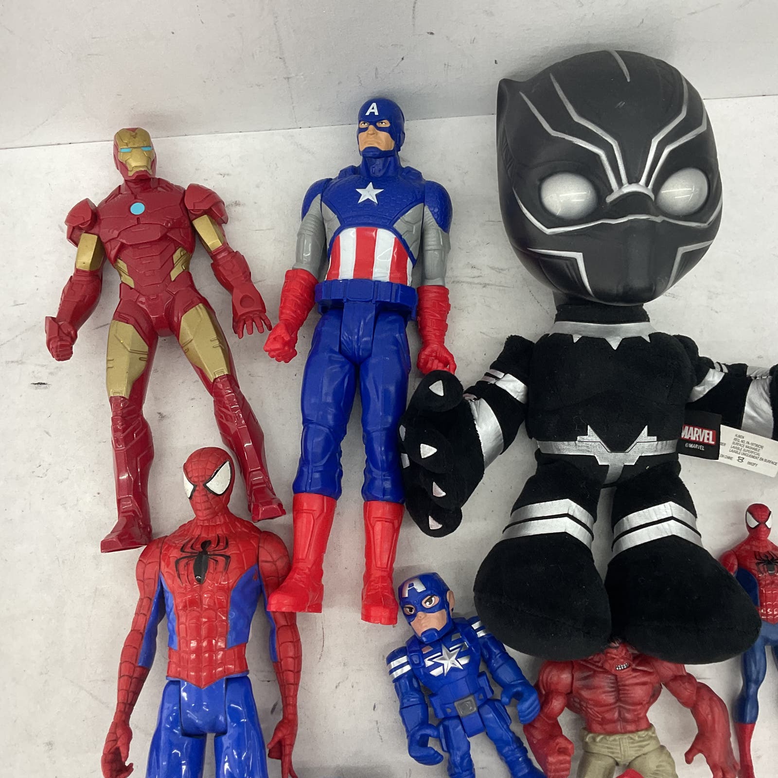 9 Pounds Marvel Action Figure Bulk Toy Lot Spiderman Venom Hulk - Warehouse Toys