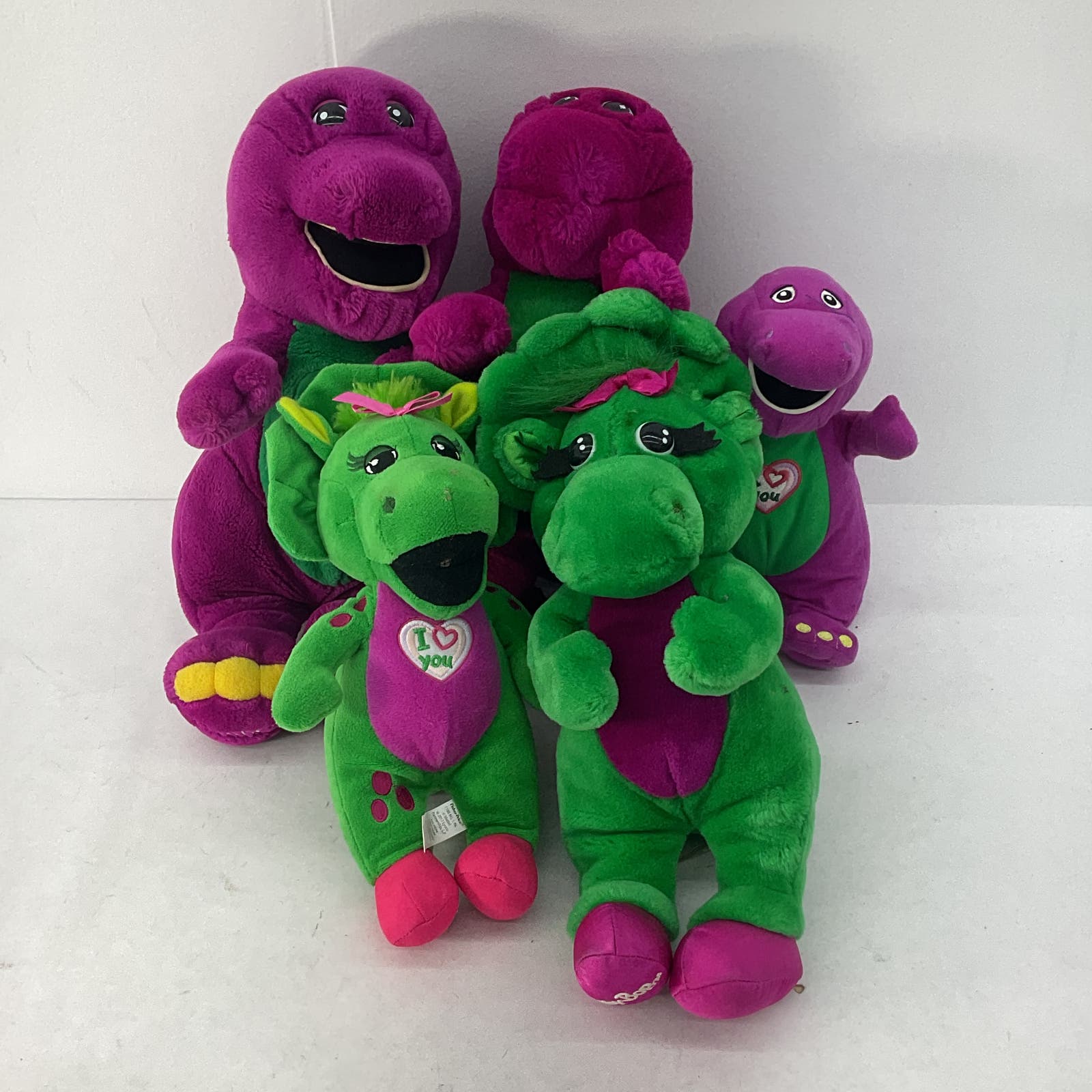 Barney Stuffed Animal Plush Toy Dinosaur Lot Baby Bop - Warehouse Toys
