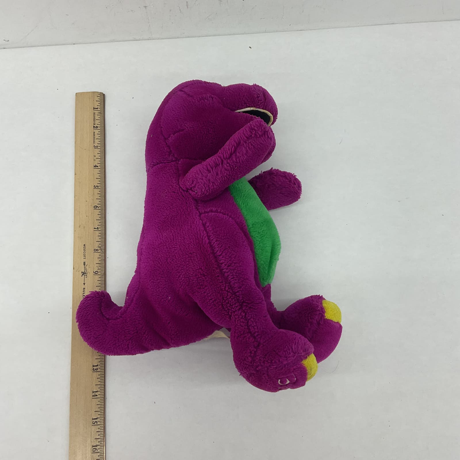 Barney Stuffed Animal - Purple Dinosaur TV Show VTG Plush - Warehouse Toys