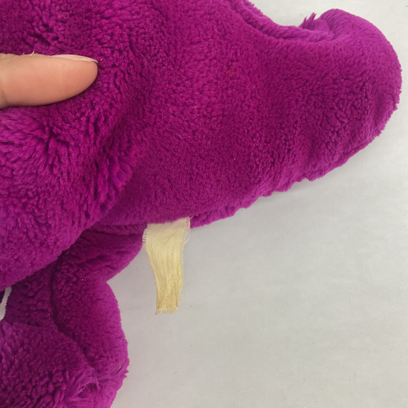 Barney Stuffed Animal - Purple Dinosaur TV Show VTG Plush - Warehouse Toys