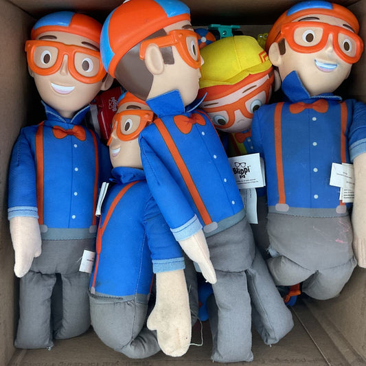 Blippi Orange TV Show Stuffed Plush Toy and Figure Lot - Warehouse Toys