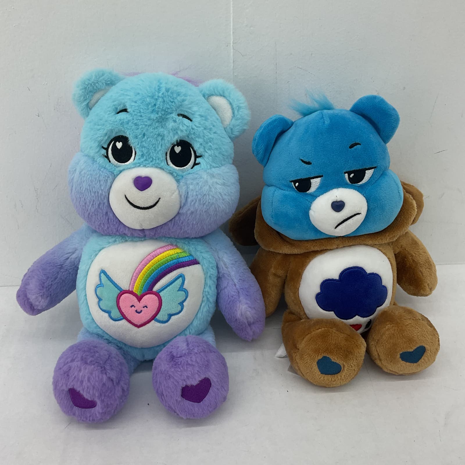 Care Bears Blue Heart Cloud Grumpy Stuffed Animal Lot of 2 - Warehouse Toys