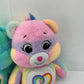 Care Bears Blue pink Tie Dye Rainbow Heart Plush Stuffed Animal Toys - Warehouse Toys