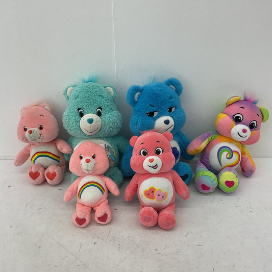 Care Bears Pink Blue Heart Rainbow Grumpy Stuffed Animal Toy Plush Lot - Warehouse Toys