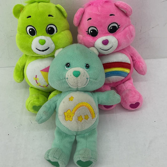 Care Bears Pink Green Kite Rainbow Plush Stuffed Animal Lot - Warehouse Toys