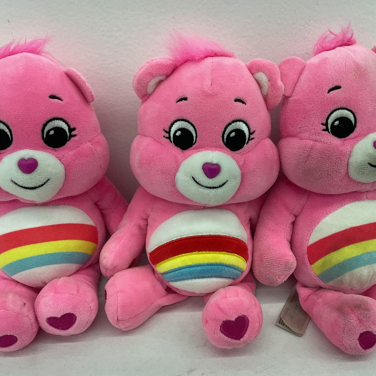 Care Bears Pink Rainbow Cheer Bear Plush Stuffed Animals - Warehouse Toys