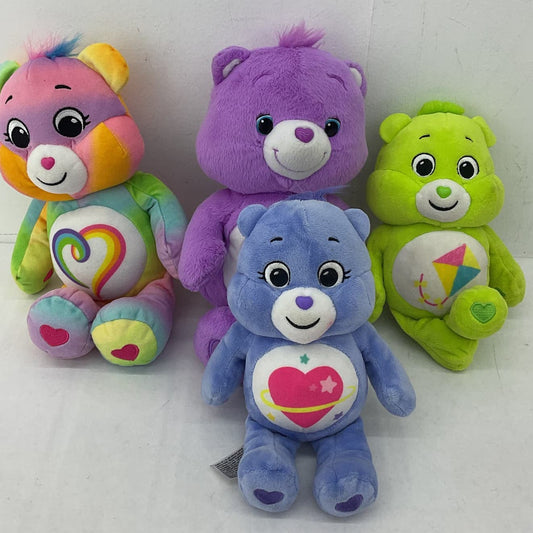 Care Bears Purple Blue Tie Die Green Stuffed Animal Plush Lot Kite - Warehouse Toys