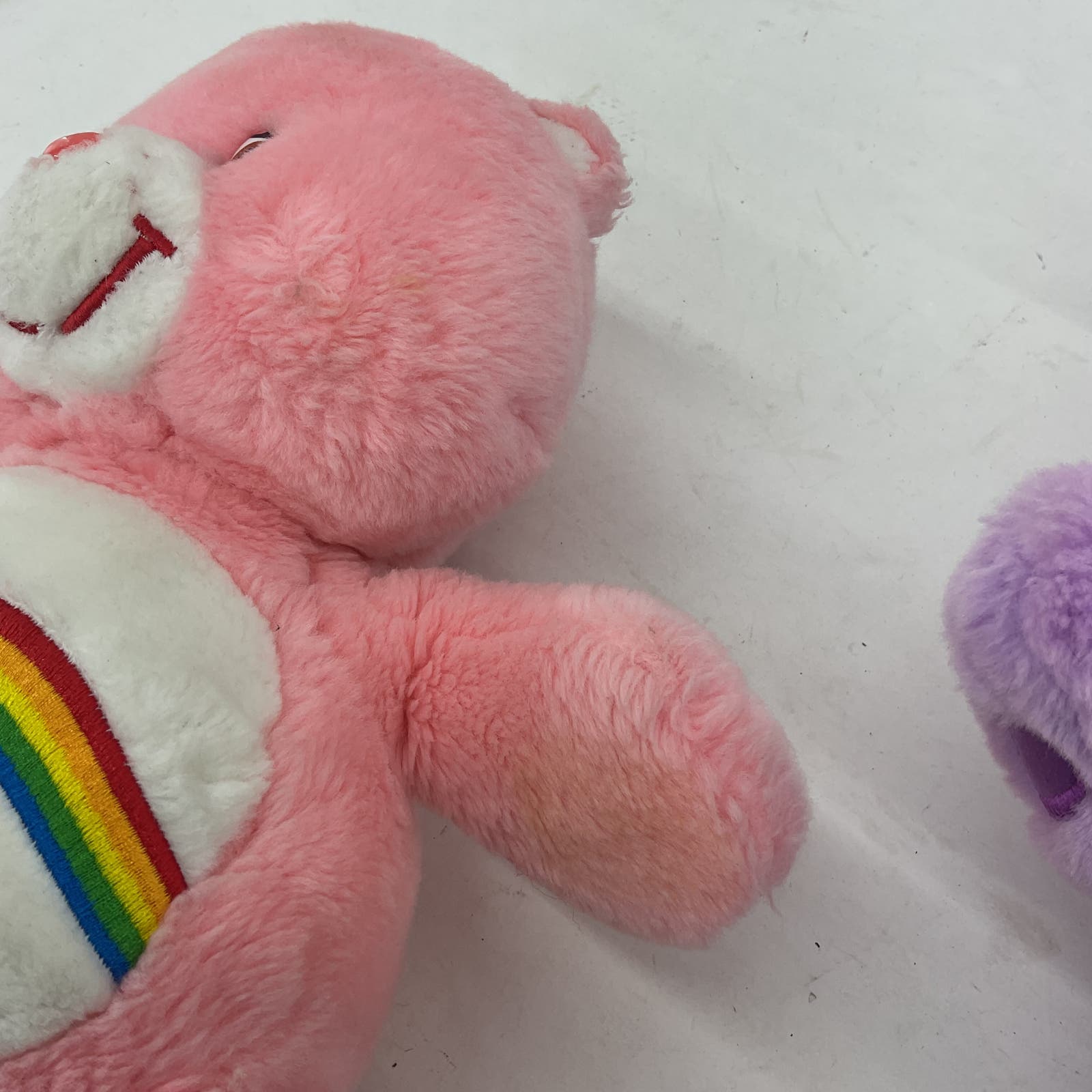 Care Bears Purple Pink Stuffed Toy Plush Lot Rainbow - Warehouse Toys