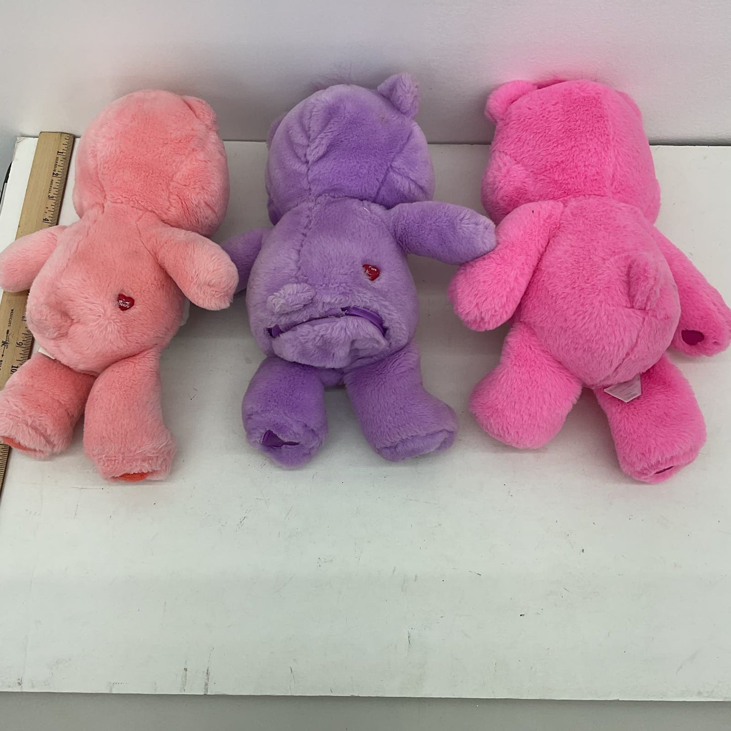 Care Bears Purple Pink Stuffed Toy Plush Lot Rainbow - Warehouse Toys