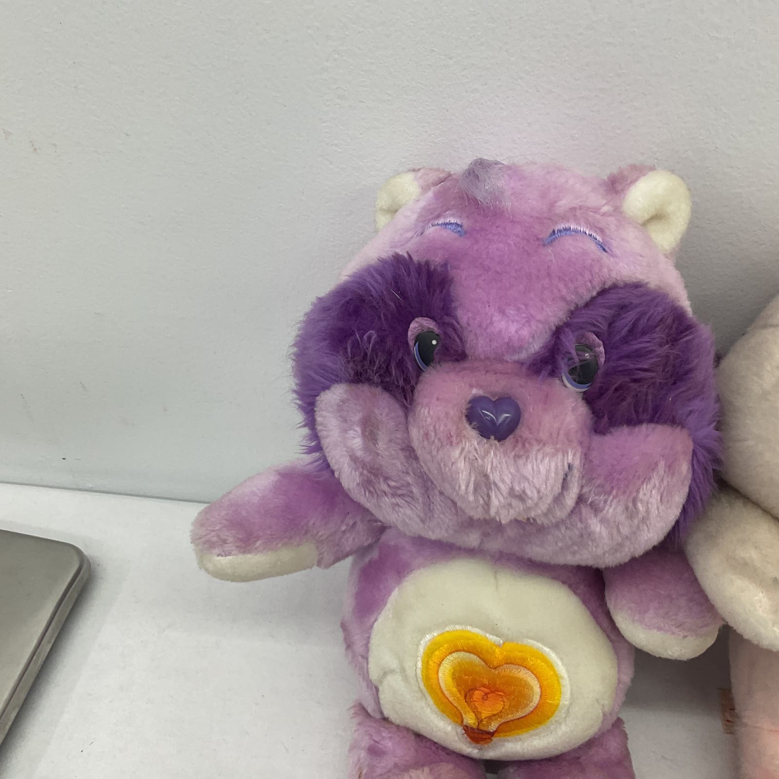 Care Bears Purple Stuffed Animal Toy Sun Rainbow Raccoon Yellow - Warehouse Toys