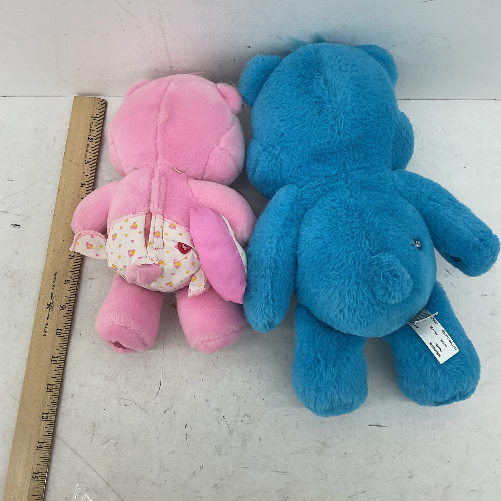 CUTE LOT 2 Care Bears TCFC Plush Dolls Grumpy Bear Baby Hugs - Warehouse Toys