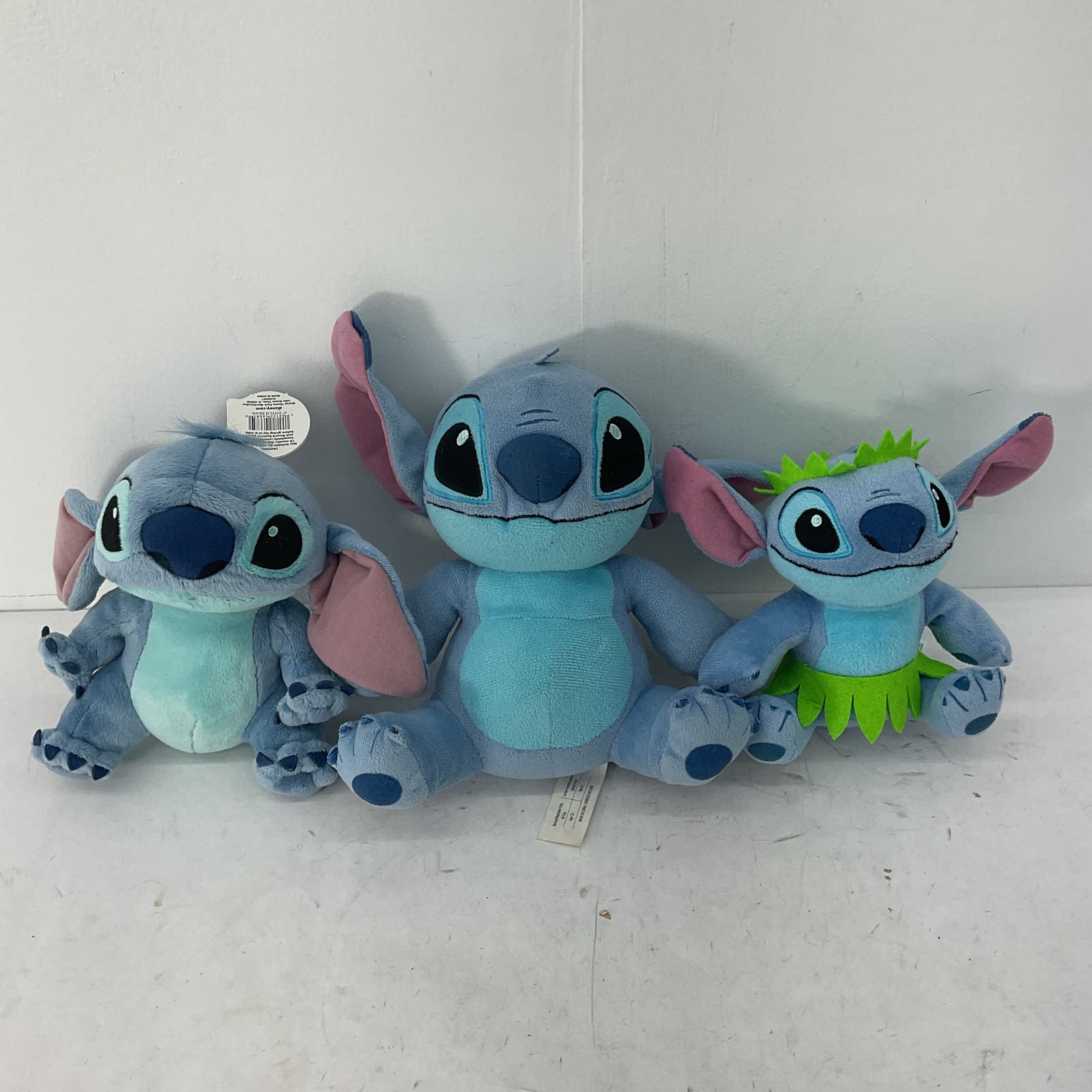 CUTE Used LOT 3 Disney Lilo & Stitch Alien Dog Plush Character Dolls Toys - Warehouse Toys