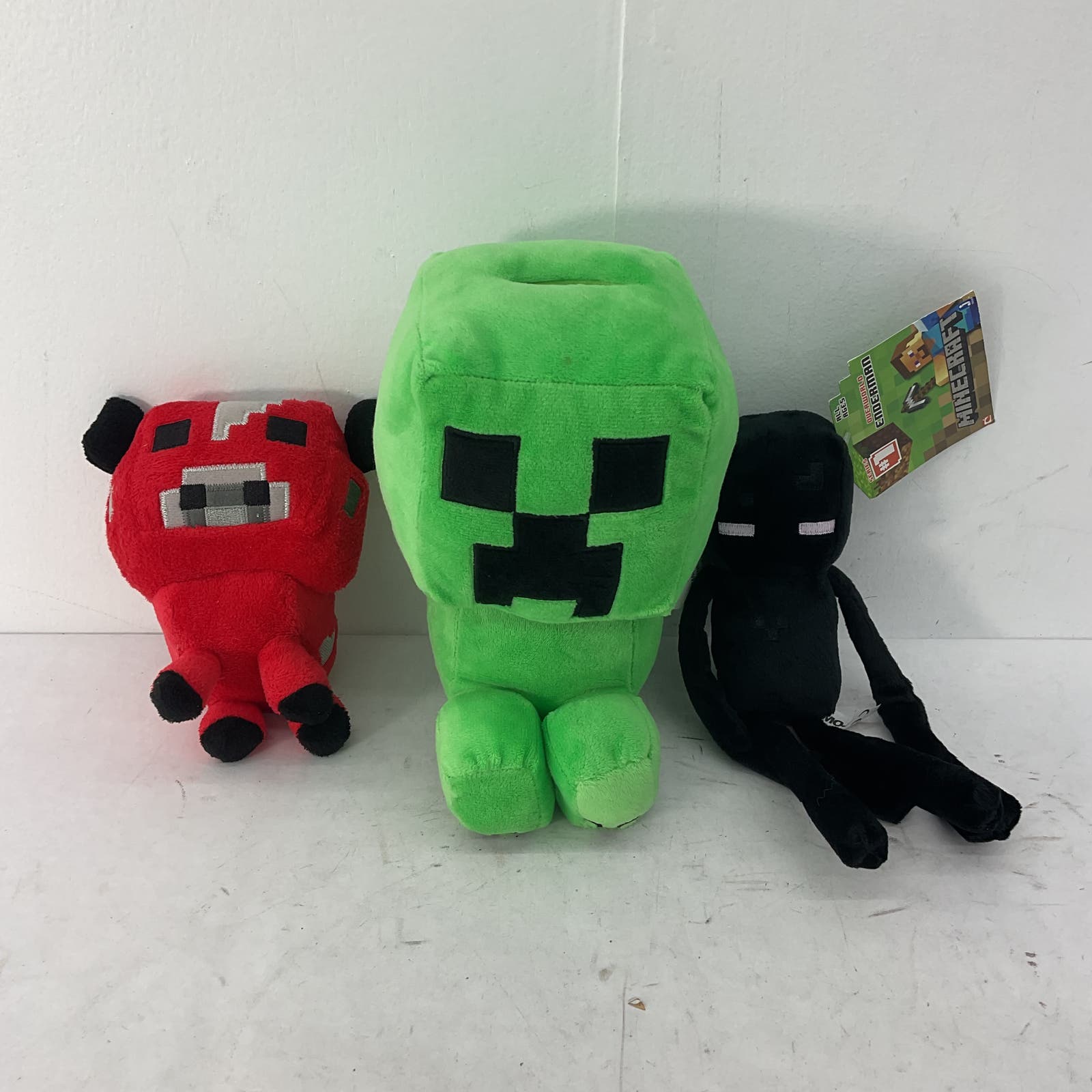 Cute Used LOT 3 Minecraft Character Plush Dolls - Warehouse Toys