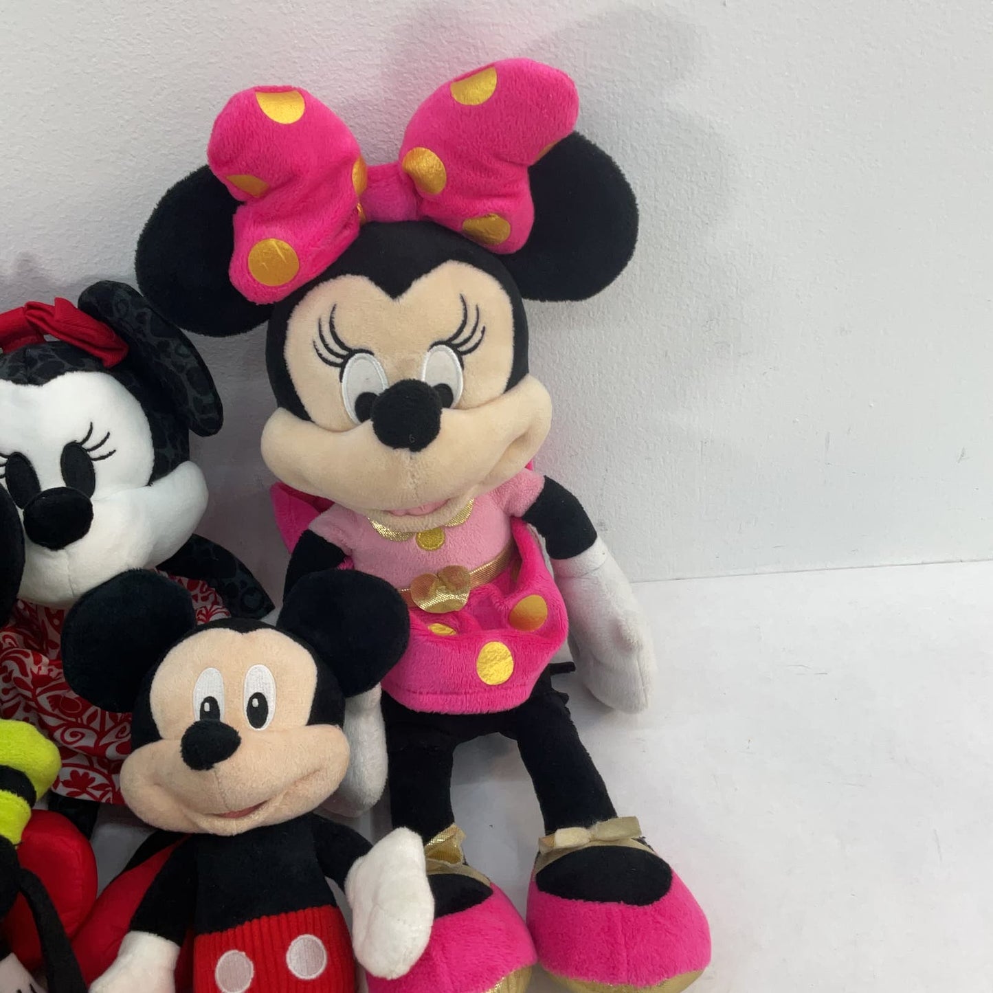 CUTE Used LOT Disney Character Plush Dolls Mickey Minnie Mouse Pluto Donald - Warehouse Toys