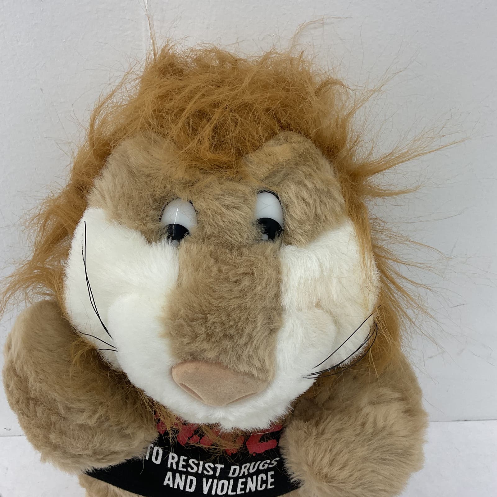 DARE to keep kids off Drugs Brown Stuffed Animal Lion Plush D.A.R.E - Warehouse Toys